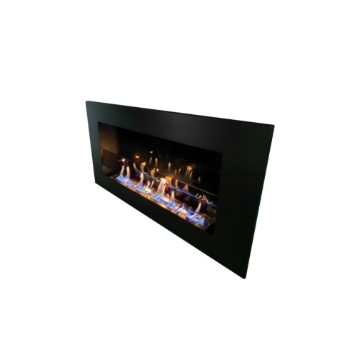 Биокамин "Русский огонь" Лофт 800V встраиваемый с декоративным стеклом (стемалитом)