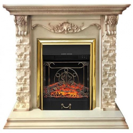 Adriana сланец белый (слоновая кость)+Majestic FX Brass (Адриана) Adriana сланец белый (слоновая кость)+Majestic FX Brass (Адриана)