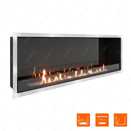 Биокамин SteelHeat LEADER-SH 1300 стекло + стемалит по цене 70 350 руб.