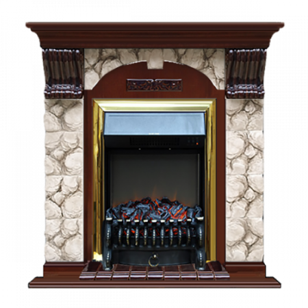 Арочный Карелия (красное дерево)+Fobos Brass Арочный Карелия (красное дерево)+Fobos Brass