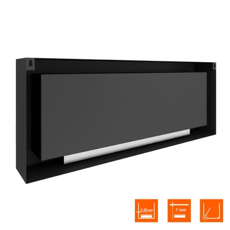 Биокамин SteelHeat WALL ONE 1400 черный, стекло, стемалит Биокамин SteelHeat WALL ONE 1400 черный, стекло, стемалит по цене 76 650 руб.