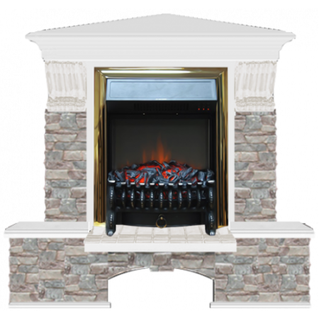 Бостон К Грот цветной угловой (белый)+Fobos Brass Бостон К Грот цветной угловой (белый)+Fobos Brass