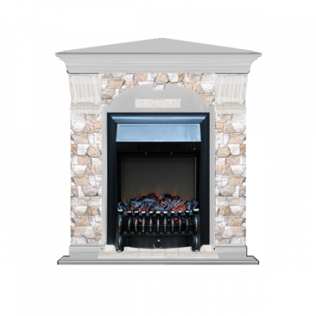 Арочный Арбат угловой (беленый дуб)+Fobos Black